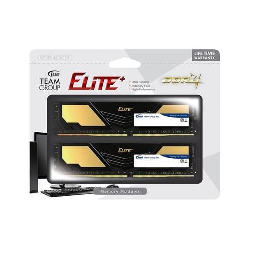 Foto Produk Team Elite Plus Black DDR4 PC21000 2666Mhz Dual Channel 8GB (2x4GB) dari distributorkomputer
