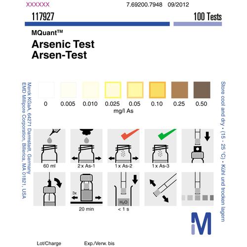 Jual Arsenic Test Merck 0.0050.50 mg/l As, Test Kit Arsen Merck 117927