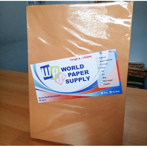 Foto Produk Amplop Coklat Ukuran Folio WPS ( 23,5 x 34,5 cm ) dari Atk Kaki5