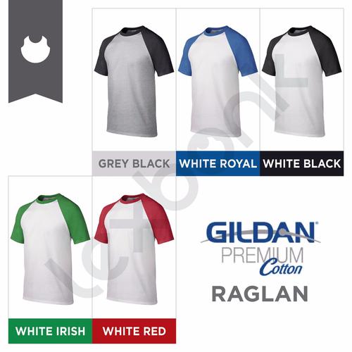 Jual KAOS POLOS GILDAN RAGLAN ORIGINAL 