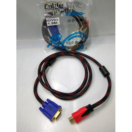 Jual KABEL HDMI TO VGA 1.5METER - Kab. Tangerang - Diana Prince | Tokopedia
