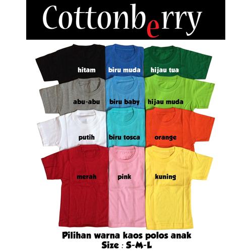 Foto Produk Kaos Polos Anak - 3-4 tahun, Orange dari Cottonberry