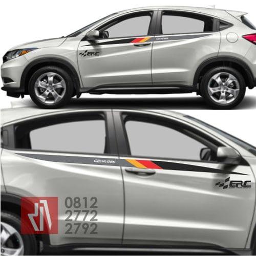 Jual cutting sticker mobil striping mugen Honda HRV jazz brio stiker