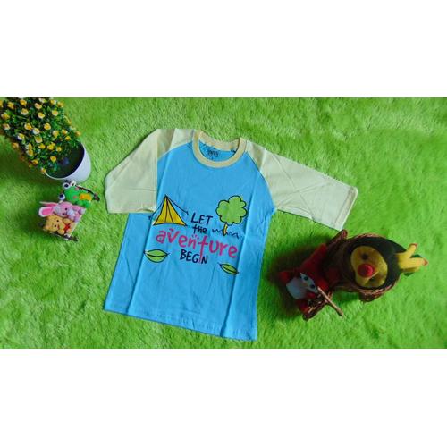 Foto Produk kaos raglan anak 3-4th motif Adventure Biru dari KembarShop1