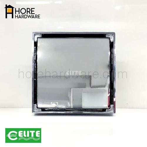 Foto Produk ELITE Floor Drain Isi Keramik Pembuangan Air Chrome Bahan Kuningan dari HORE Hardware