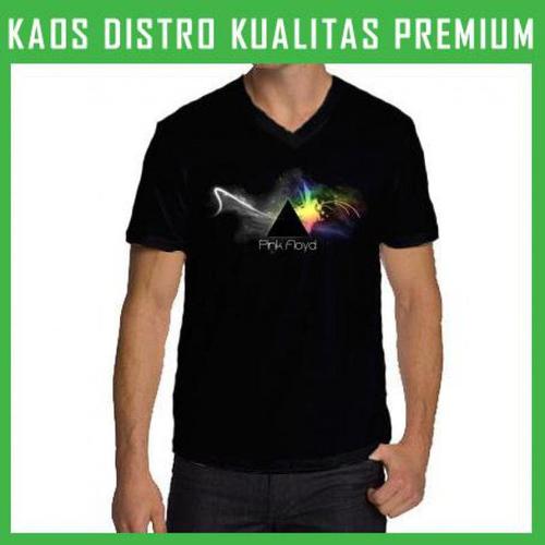 Jual Kaos V-neck Lambang Prisma Pink 