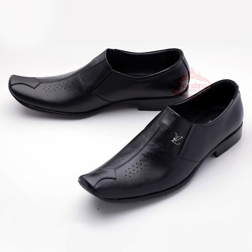 Foto Produk Sepatu Kerja Kantor Pantofel Pria Kulit Asli High Quality 9013HT - Hitam, 38 dari FORDZA Shop