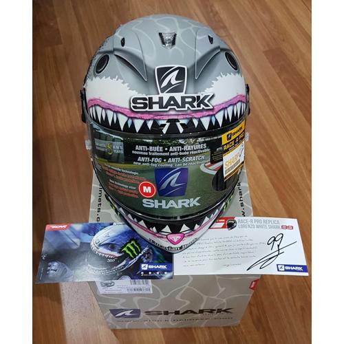 Jual Shark Race R Pro Lorenzo White Shark Kota Administrasi