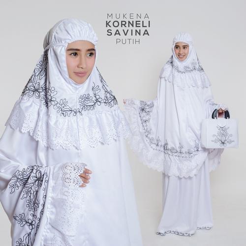 Foto Produk MUKENA DEWASA SAVINA PUTIH dari Pusat Mukena Indonesia