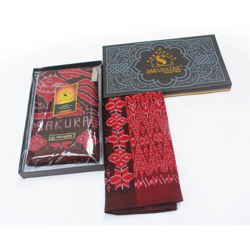 Gambar Sarung Tenun Goyor Hand Made - SAKURA dari Batik sakura undefined Tokopedia