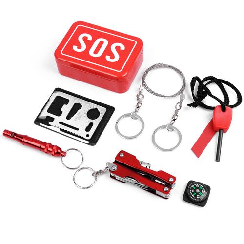 Foto Produk SOS EDC Pack Outdoor Survival Kit Camping Hiking Emergency SOS tools dari lbagstore