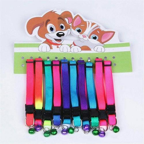 Foto Produk Kalung Anjing Kecil Dog Collar Bell Rainbow dari Harley Shop