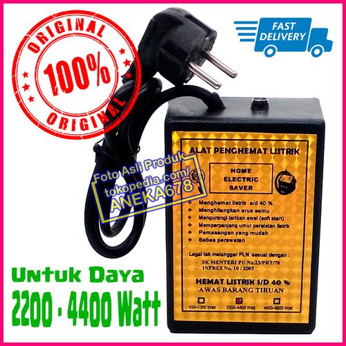 Foto Produk ALAT PENGHEMAT LISTRIK HOME ELECTRIC SAVER ORIGINAL 2200 - 4400 WATT dari ANEKA 678