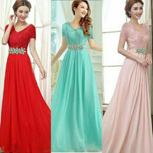 Jual Long Dress Maxi Carpets Attention 