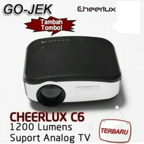 Foto Produk CHEERLUX C6 Mini LED Projector (Bisa ke antena TV) Paket Mirroring dari PIK88Elektronik