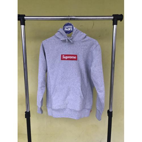 Red on grey sales box logo