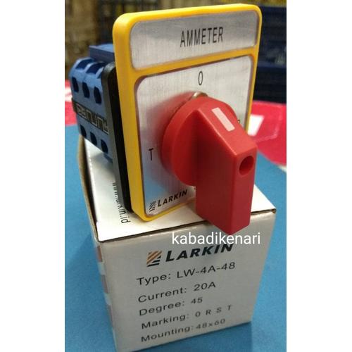 Jual AMPERE METER SELECTOR SWICTH 3P 20A 4 POSISI ROTARY SWITCH PANEL