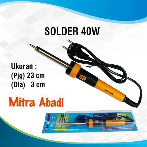 Gambar Solder 40W AC 220V Panjang 23 cm dari Toko Mitra Abadi Jakarta Barat Tokopedia