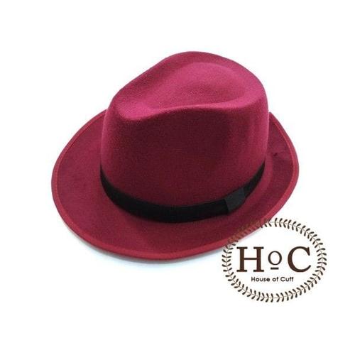 Jual Houseofcuff Topi Fedora Hat MAROON 