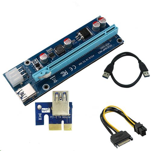 3pack Ship From USA USB Riser 3.0 PCI-E 6 Pin GPU Extender Riser Adapter Cable 3pack Ship From USA USB Riser 3.0 PCI-E 6 Pin GPU Extender Riser Adapter Cable