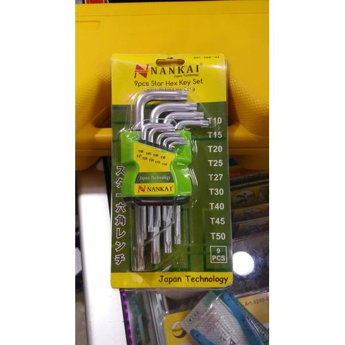 Foto Produk KUNCI L BINTANG NANKAI 9PCS PENDEK STAR KEY NANKAI SHORT 9 PCS dari karya pratama abadi
