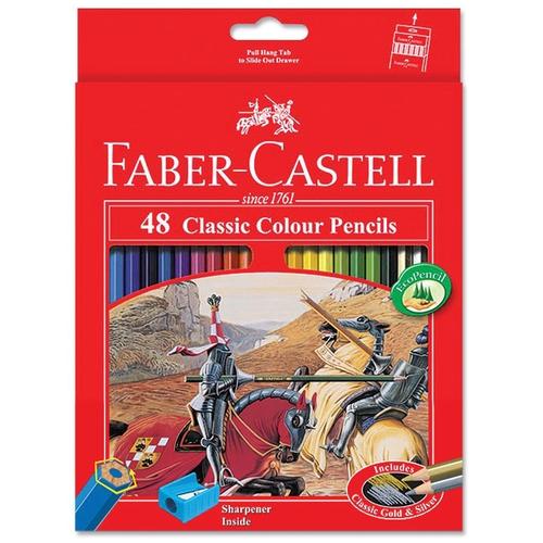 Foto Produk Pensil Warna Faber Castell 48 Warna Panjang Classic dari Groceran Stationary