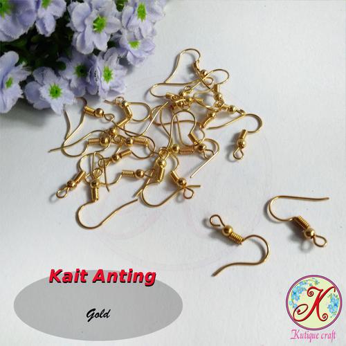 Foto Produk Kait Anting Gold per 50pcs dari Kutique Craft