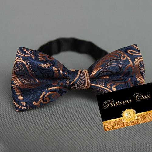 Foto Produk dasi kupu import ukuran dewasa batik navy platinum class dari platinum class