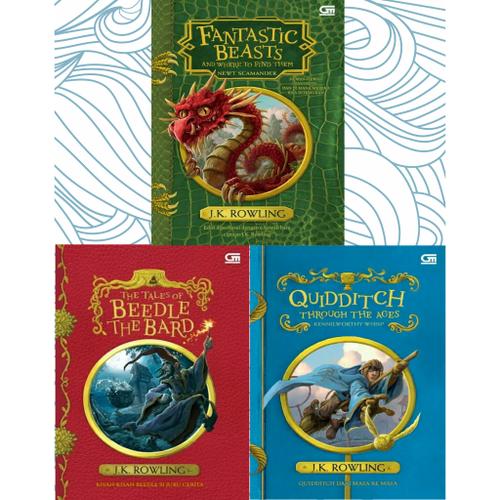 Foto Produk Paket Buku Fantastic Beasts, Beedle The Bard, Quidditch Jk Rowling dari Astuti-shop