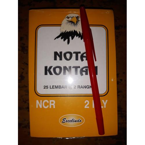 Foto Produk Buku Nota Kontan Kecil 2 Ply NCR / nota kontan 2 rangkap kecil dari Dunia Tape