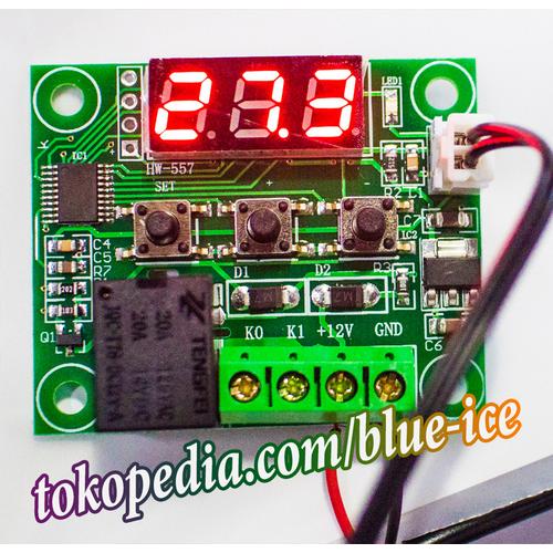 Foto Produk thermostat termostat saklar pengatur suhu otomatis AC DC 12v w1209 dari toko segar aman