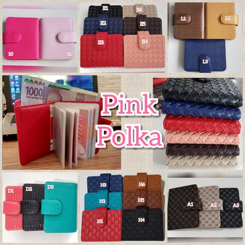 Foto Produk Dompet Kartu / Tempat Kartu Polos dan Motif dari Pink Polka