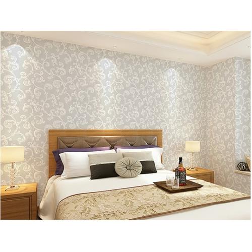 Foto Produk Wallpaper 3D Non Woven Porcelain Europian Style 53cmx10m - Grey 68092 dari Tanaga Online Shop