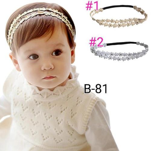 Foto Produk bando bayi dan anak B81 headband - no 2 silver dari BabyGwen