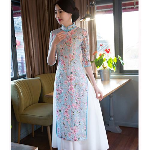 Jual long dress Cheongsam Sincia Imlek 