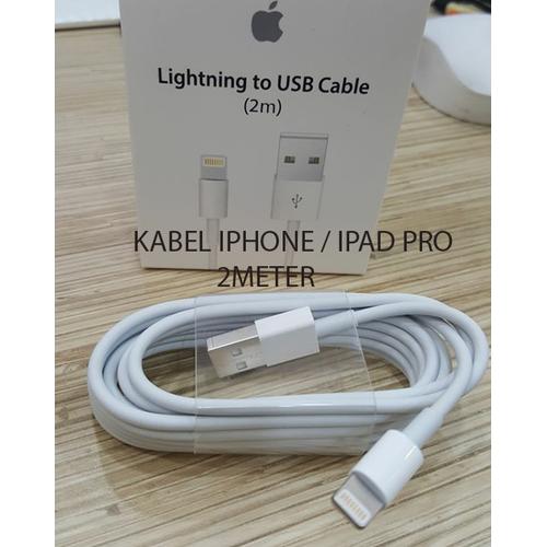 Foto Produk KABEL DATA APPLE iPad Pro 2 meter ORIGINAL USB iPhone 6 iPhone7 dari GADZILA STORE