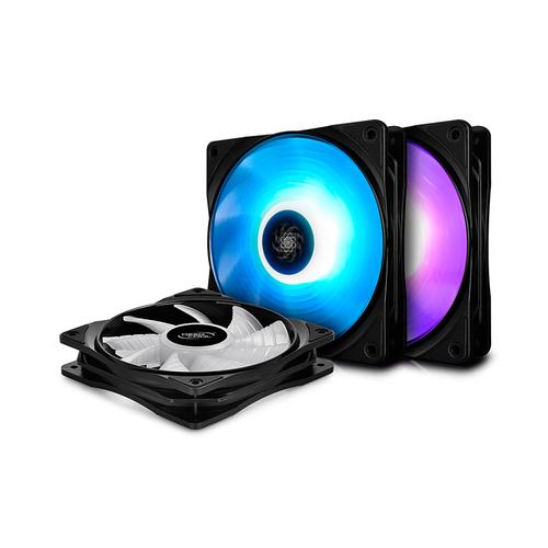 Foto Produk DEEPCOOL RF120 RGB LED Fan 3 in 1 / Fan Casing 12cm 3pcs dari Tetra Computer