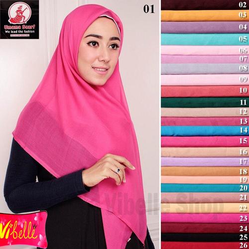Foto Produk Hijab Jilbab Kerudung Segi empat Paris Umama Warna Polos Jilbab Muslim - NAVY dari Vibelle Shop