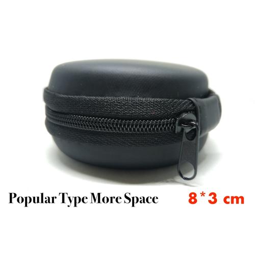 Foto Produk Round Earphone Case Bulat Headset Tempat (8x3cm) dari Onebest Choice