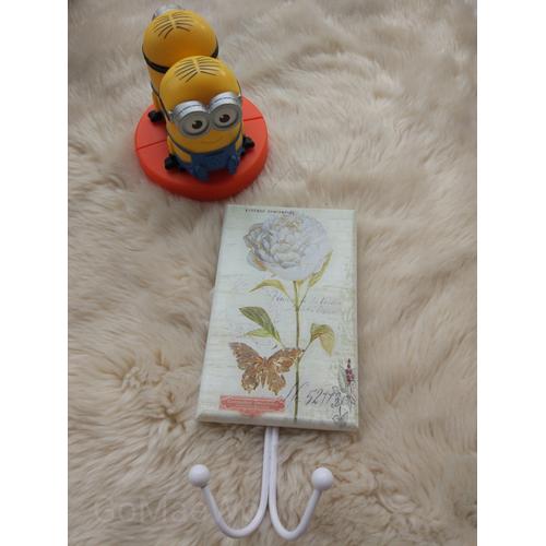 Foto Produk HOOK GANTUNGAN DINDING KAYU MOTIF VINTAGE SHABBY CHIC BAJU KUNCI PINTU dari GoMaeWo