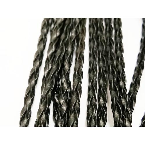 Foto Produk VeE Tali Kulit Kepang 3mm - Tali Eceran Bahan Kerajinan Gelang Kalung dari Vee Jewelry