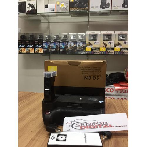Foto Produk NIKON BATTERY GRIP MB-D51 FOR D5100 D5200 D5300 D5500 FREE REMOTE IR dari sensordigital