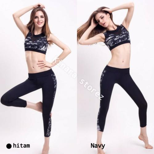 setelan bra set celana legging sport 