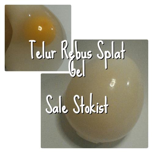Foto Produk Squishy telur rebus white egg splat toy anti stress ball dari Sale Stockist