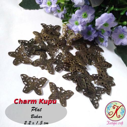 Foto Produk Charm Kupu Plat per lusin dari Kutique Craft