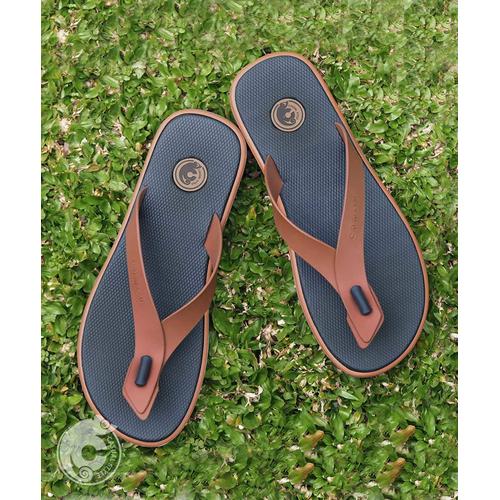 Foto Produk Sandal Pria Casual Trendy Anti Slip Alvaro Blues DL-AVR003 - BlueBrickOrange, 42 dari Toko Daluni