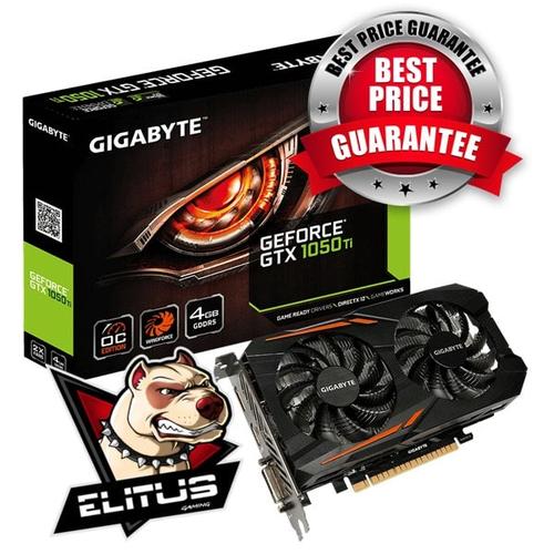 Foto Produk VGA Gigabyte Geforce GTX 1050 Ti OC 4GB GDDR5 128-bit - GV-N105TOC-4GD dari ELITUS GAMING