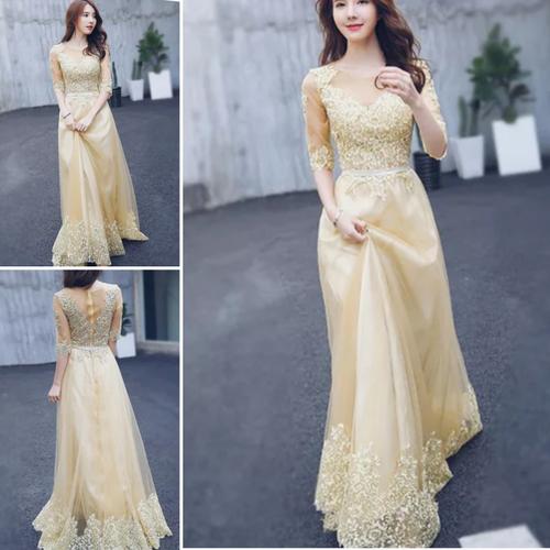 Jual LDMG 01 Gaun Baju Pesta Long Party 
