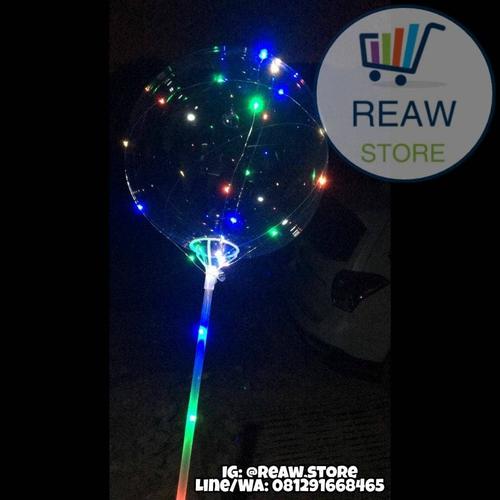 Jual Stick Balon / Stik Balon / Pegangan Balon Bening Panjang (70cm ...