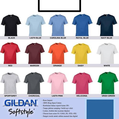 Foto Produk KAOS POLOS GILDAN SOFTSTYLE 63000 ORIGINAL dari Clothing-Jakarta
